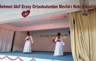 Mehmet Akif Ersoy Ortaokulundan Mevlid-i Nebi Etkinliği
