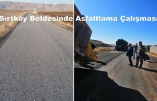 Sırtköy Beldesinde Asfalt, Aydınlatma çalışması