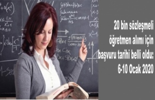 20 bin sözleşmeli öğretmen alımı için başvuru...