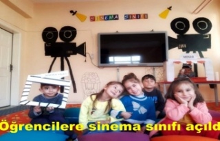 Öğrencilere sinema sınıfı açıldı