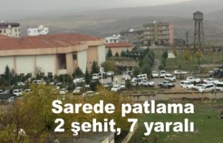 Sare mevkinde patlama 2 şehit 7 kişide yaralandı