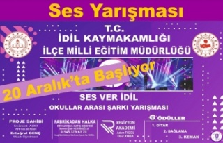 Ses ver İdil, okullar arası ses yarışması başlıyor