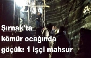 Şırnak'ta kömür ocağında göçük: 1 işçi...