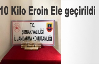 10 kilo eroin ele geçirildi