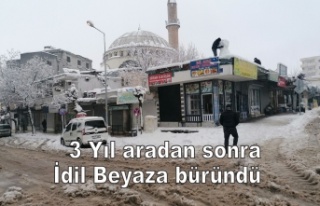 3 Yıl aradan Sonra İdil Beyaza büründü