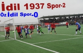 Derbi maçını İdil 1937 Spor kazandı