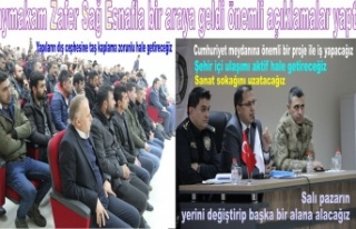 Kaymakam Sağ Esnafla bir ara geldi öneli açıklamalar...