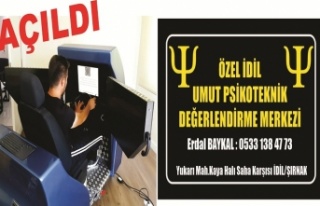 Özel İdil Umut Psikoteknik açıldı