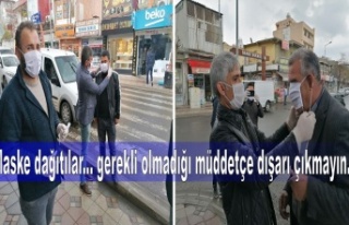 Maske dağıtılar... gerekli olmadığı müddetçe...