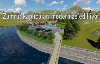 Zümrüt kaplıcaları modernize edilliyor