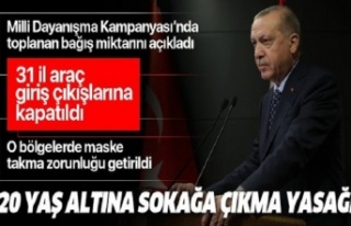 Başkan Erdoğan koronavirüsle mücadelede yeni tedbirleri...