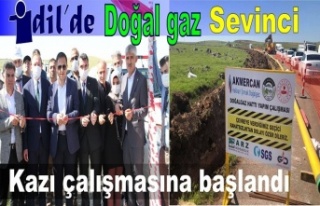 İdil’’de Doğalgaz sevinci