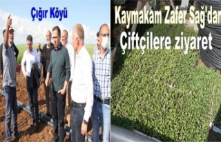 Kaymakam Zafer Sağ’dan Çiftçilere ziyaret