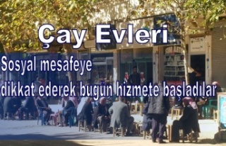 Çay Evleri hizmete başladı