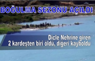 Dicle Nehrine giren 2 kardeşten biri öldü, diğeri...