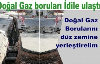 Doğal gaz hattı İdile ulaştı