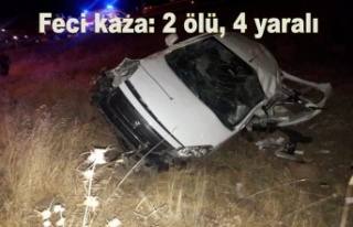 Feci kaza: 2 ölü, 4 yaralı