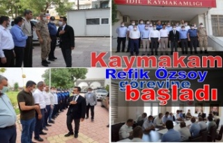 Kaymakam Özsoy görevine başladı