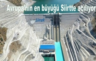 Siirt'te kurulan Çetin Barajı üretime açılıyor