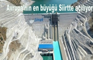 Siirt'te kurulan Çetin Barajı üretime açılıyor