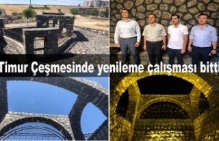 Timur Çeşmesinde yenileme çalışması bitti