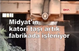 Midyat'ın katori taşı artık fabrikada işleniyor