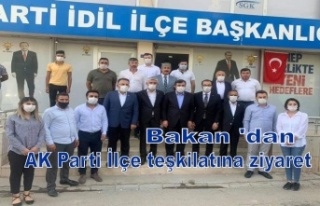 Bakan 'dan AK Parti İlçe teşkilatına ziyaret