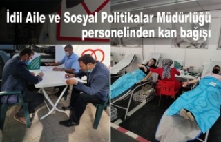 İdil Aile ve Sosyal Politikalar Müdürlüğü personelinden...