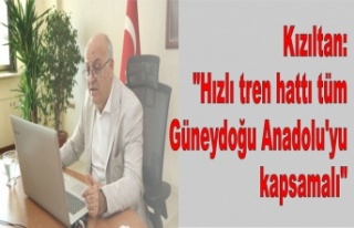 Kızıltan: "Hızlı tren hattı tüm Güneydoğu...