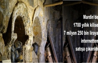 Mardin'de 1700 yıllık kilise 7 milyon 250 bin...