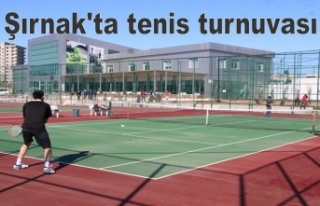 Şırnak'ta tenis turnuvası