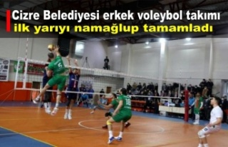 Cizre Belediyesi erkek voleybol takımı ilk yarıyı...