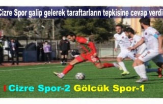 Cizre Spor galip gelerek taraftarların tepkisine...