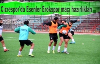 Cizrespor'da Esenler Erokspor maçı hazırlıkları