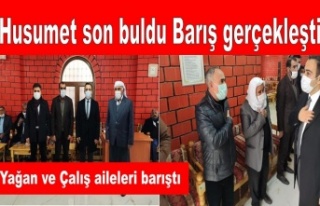 Husumet son buldu Barış gerçekleşti