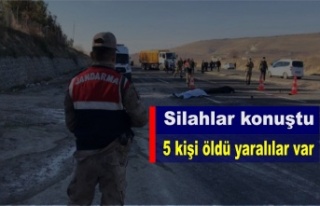 Silahlar konuştu 5 kişi öldü yaralılar var