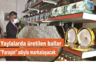 Yaylalarda üretilen ballar "Faraşin" adıyla...