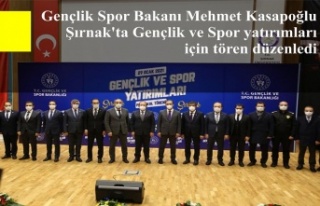 Gençlik Spor Bakanı Mehmet Kasapoğlu Şırnak'ta...