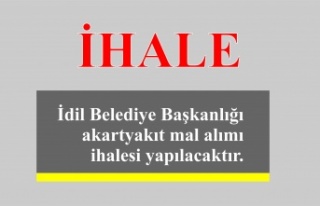 İdil Belediye Başkanlığı akart yakıt mal alımı...