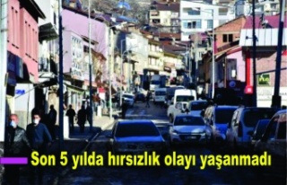 Son 5 yılda hırsızlık olayı yaşanmadı