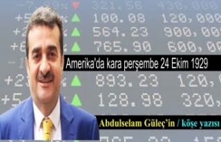 Amerika'da kara perşembe 24 Ekim 1929