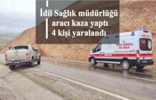 İdil Sağlık müdürlüğü aracı kaza yaptı 4...