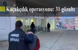 Kaçakçılık operasyonu: 31 gözaltı