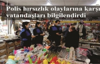 Polis hırsızlık olaylarına karşı vatandaşları...