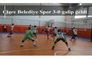 Cizre Belediye Spor 3-0 galip geldi