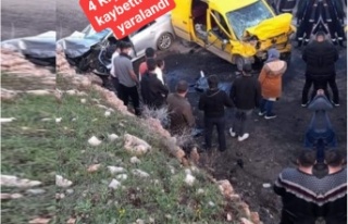 İdil'de Trafik kazası 4 kişi hayatını kaybetti...