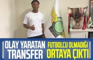 Futbolcu olmadığı ortaya çıktı
