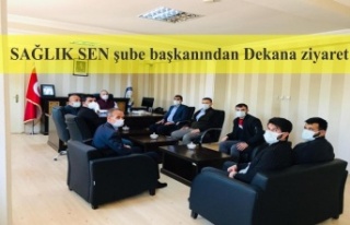 SAĞLIK SEN şube başkanından Dekana ziyaret