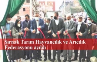 Şırnak Tarım Hayvancılık ve Arıcılık Federasyonu...