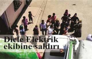 Dicle Elektrik ekibine saldırı